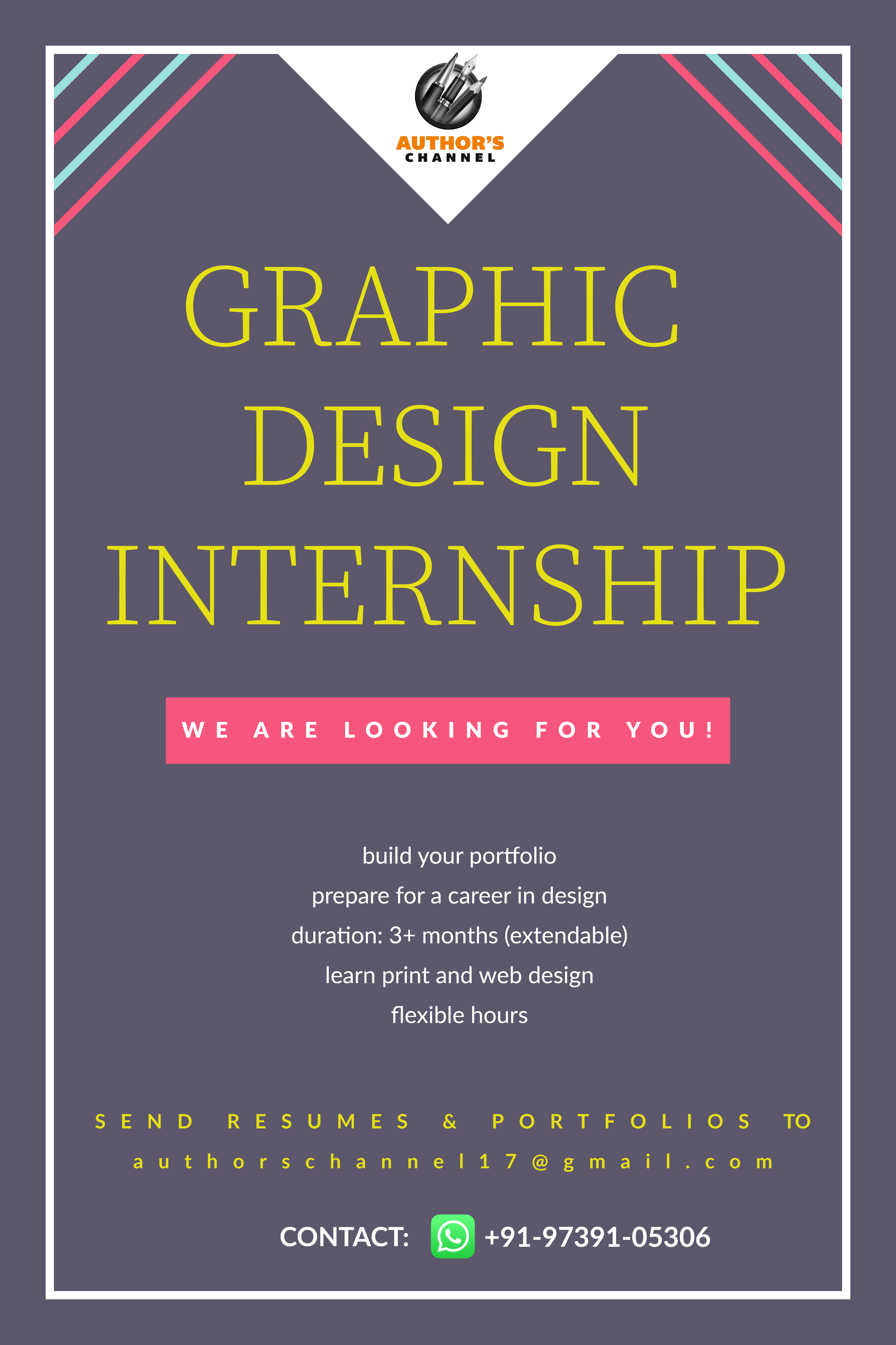 Job opening for Graphic Design Intern Sweksha