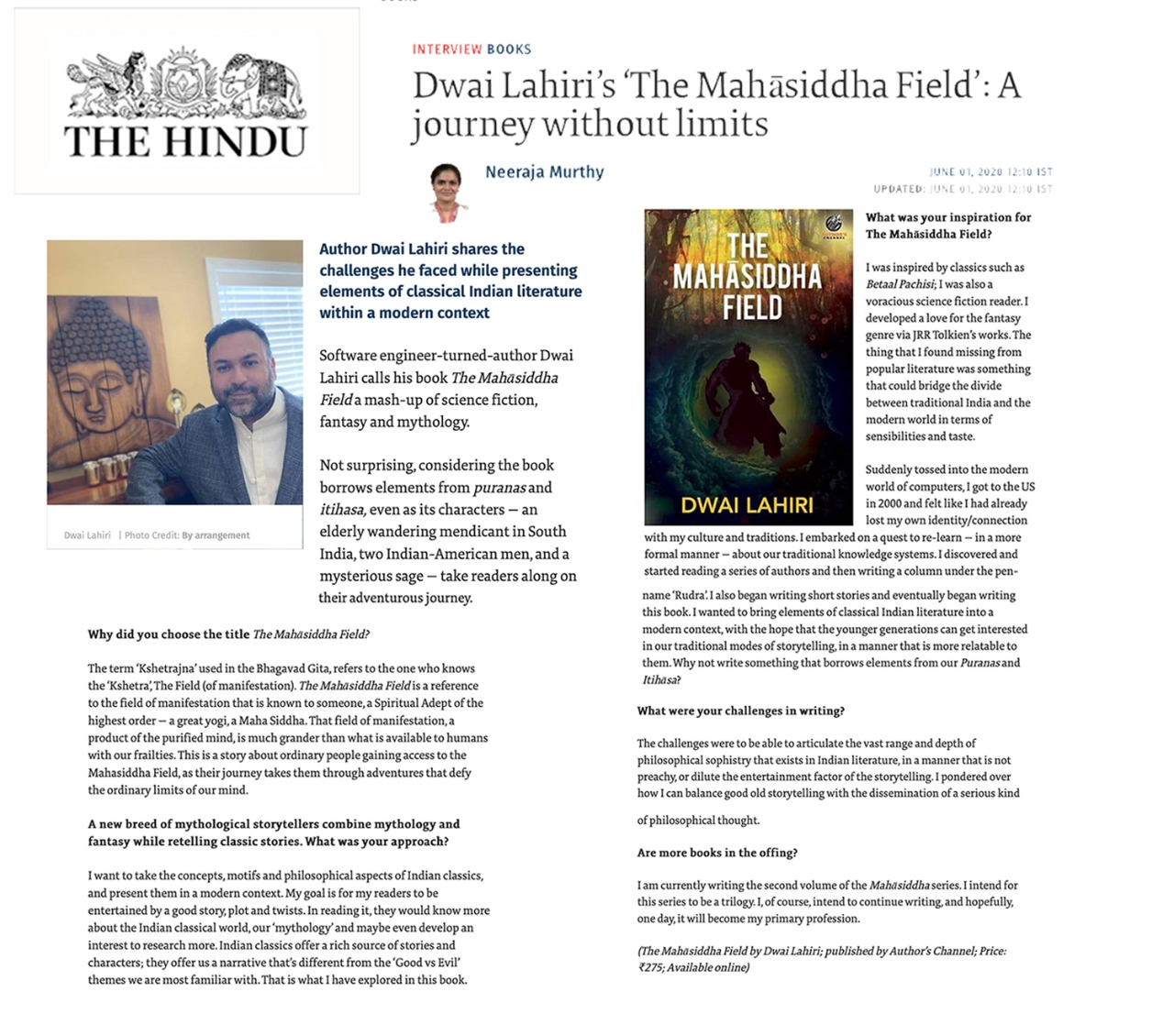 The Mahasidda Field- The Hindu